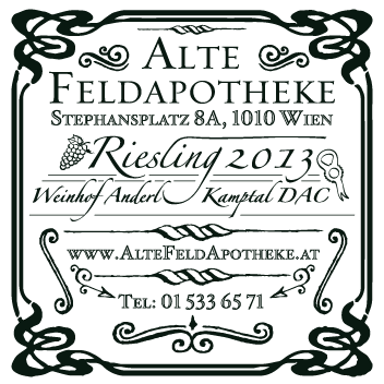 Alte Feldapotheke Weinflaschenpromo